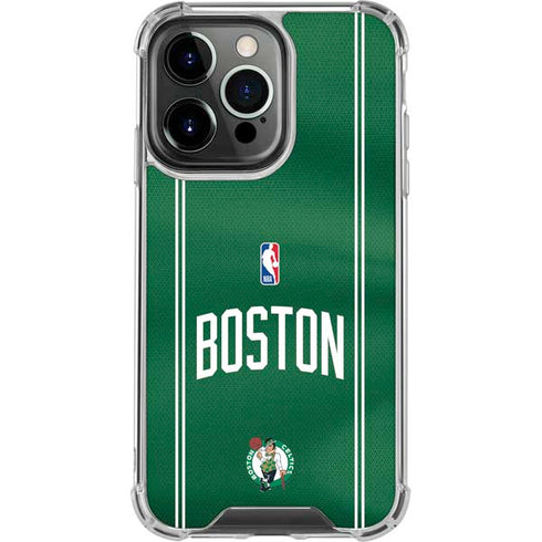 NBA Boston Celtics Jersey iPhone 14 Pro Clear Case